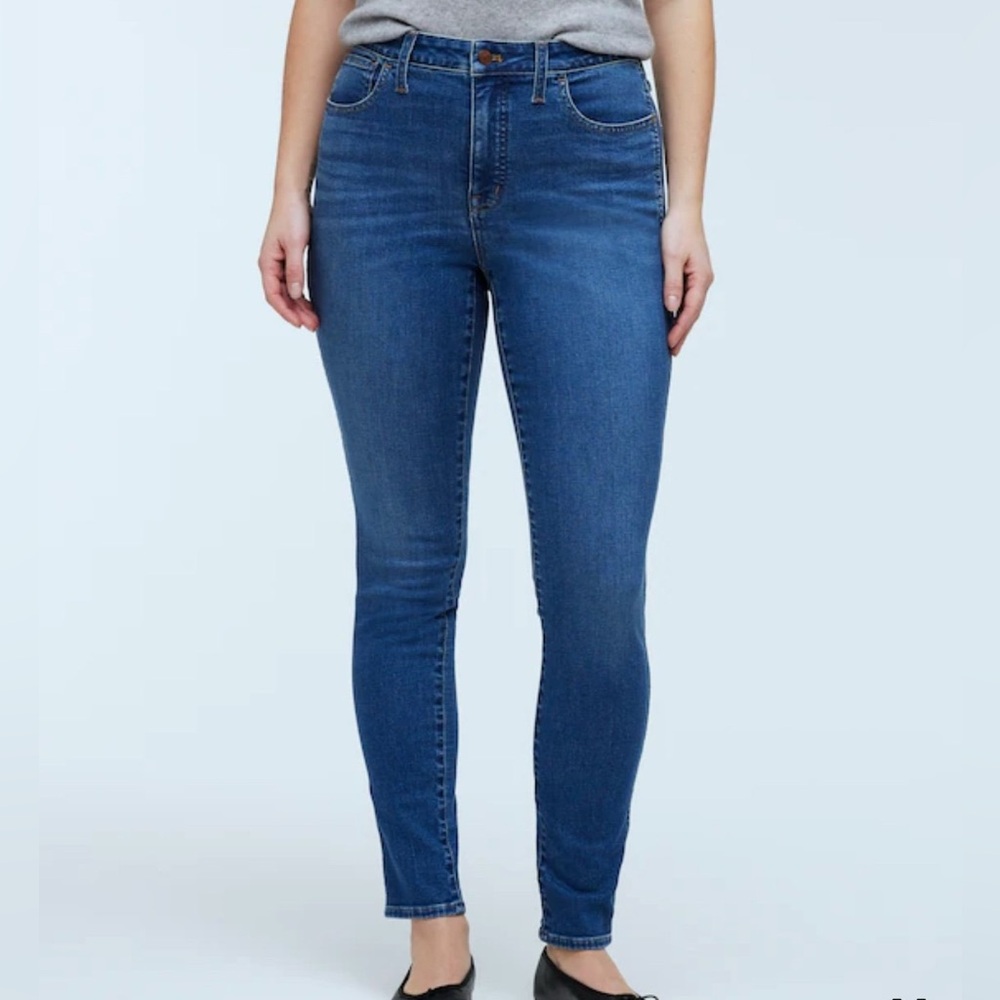 Madewell High-Rise Skinny Jeans in Medium Blue